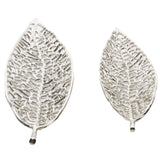 New Wayfair Set of 2 Large Metal Leaf Design Decorative Trays, Made in India! Silver Finish, 31" & 24", Retails $145 w/tax!