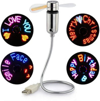 Brand new Small USB Fan with Cool Message Display! Digital LED Message Fan! Fun & Functional! Program your fan with personal messages!