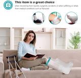 Polaland Waterproof Leg Cast Wound Cover for Shower Bath, Watertight Casts and Bandages Protector Sleeve Bag for Injury Recovery, Broken Bones Hands Wrists, Burns, Tattoos -Adult Short Leg