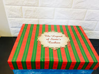New in Keepsake box! The Legend of Santas Cookies Santa Claus Stoneware Plate and Santa Claus Mug with Verse!