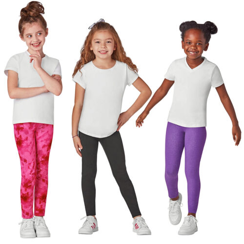 New Members Mark Girls Stretch Pull On My Favourite Leggings 3 Pack sz 7/8,  your choice of colours! Retail $28