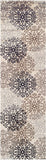 New Superior Elegant Leigh Collection Area Rug, 8mm Pile Height with Jute Backing, Chic Contemporary Floral Medallion Pattern, Anti-Static, Water-Repellent Rugs - Beige, 2' x 11'