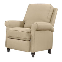 Great Quality Linen Taupe Manual Recliner by Andover Mills! Simply push back to recline: no levers or buttons required for comfortable long-term sitting, TV viewing, or a relaxed recline. Seats up to 300 lbs.