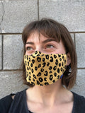 New Baggu 100% Organic Quilter’s Cotton Leopard Face Mask! One Size!