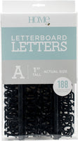 Dcwv Letterboard Letters & Characters 1" 188/Pkg-Black