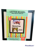 New Letter Board & Photo Display! Includes 188 Characters & Letters, 10 Photo clips & 4 corners!