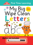 My Big Wipe Clean Letters: Over 200 Fun Activities Paperback! Dry Erase~Reusable! (DRY ERASE MARKER INCLUDED)Retails $14.95