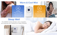 Brand new Levoit Warm & Cool Mist Ultrasonic Humidifier with ultrasonic mist for plants! Remote/Touch control, Large Display! Auto shut off! Great Reviews!