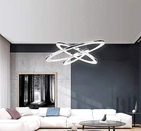 New in box! Stunning LED Dimmable with Remote Control Modern Three Rings Light Fixture! shape the rings different ways