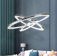 New in box! Stunning LED Dimmable with Remote Control Modern Three Rings Light Fixture! shape the rings different ways