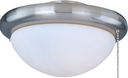 Maxim Basic-Max 1 Light Incandescent Satin Nickel Ceiling Fan Light Kit! Allows you to turn your ceiling fan into a light!