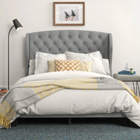 New in box! Wayfair! Lilianna Tufted Upholstered Low Profile QUEEN Platform Bed by Three Posts! Grey! Retails $58O w/Tax!