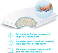 Linenspa Shredded Memory Foam Pillow with Gel Memory Foam - King, Auction is for 1, winner can buy 2nd one at winning bid! Retails $60+