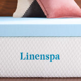 New compressed in box! Linenspa 3 Inch Gel Infused Memory Foam Mattress Topper, Queen