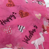 New Collection Eighteen Pink Valentine's Day Heart Llama Infinity Loop Scarf, Gotta Llama Love for you Print