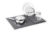 New Loft 2-in-1 Drying Mat and Rack, 6 plate holders with slates for air flow