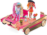 New LOL Surprise 3-in-1 Party Cruiser Car with Surprise Pool, Dance Floor and Magic Black Lights, Multicolor - Great Gift for Girls Age 4+ Retails $99+