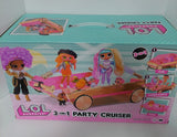 New LOL Surprise 3-in-1 Party Cruiser Car with Surprise Pool, Dance Floor and Magic Black Lights, Multicolor - Great Gift for Girls Age 4+ Retails $99+