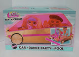 New LOL Surprise 3-in-1 Party Cruiser Car with Surprise Pool, Dance Floor and Magic Black Lights, Multicolor - Great Gift for Girls Age 4+ Retails $99+