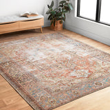 Brand new Great Quality Velvety Soft & Luxurious underfoot Loloi (LOLAH) LORELQ-14BKML Loren Indoor Area Rugs, 3'-6" x 5'-6", Terracotta/Sky! Retails $192+