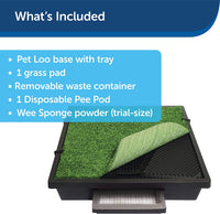 PetSafe Pet Loo LARGE 32.5" X 32.5" Portable Indoor/Outdoor Dog Potty, Alternative to Puppy Pads, Large! Retails $250+