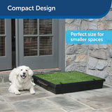 PetSafe Pet Loo LARGE 32.5" X 32.5" Portable Indoor/Outdoor Dog Potty, Alternative to Puppy Pads, Large! Retails $250+