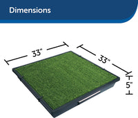 PetSafe Pet Loo LARGE 32.5" X 32.5" Portable Indoor/Outdoor Dog Potty, Alternative to Puppy Pads, Large! Retails $250+