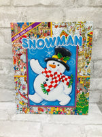 Brand new Large Format Look & Find Christmas Book, Snowman, hardcover, 24 Pages!