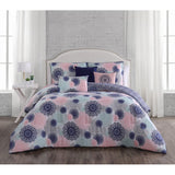 New bed in a bag! Wayfair Lorna 5-Piece Navy/Blush Twin Reversible Comforter Set! Retails $140+