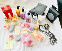 Lot 111-LUSH & Health & Beauty, Nordstrom Tights, Lockets, Necklaces, New Mixed condition, 31 Pieces