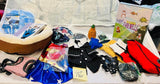 Lot 150, Large Lot Pets, Pet bed, Coats, outfits, Toys, Leash, Grooming etc, 19 Pieces