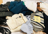 Lot 156- Large Women's Clothing Lot, Mixed New/Returns, Nordstrom/Amazon, Tops, Pants, designer boots, swim, winter boots, 30 Pieces, Retails $600+