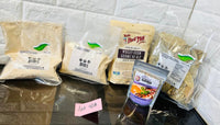 New sealed lot 418! Chef's Lot! 1 Lb Garlic powder, 1 Lb Garlic granules, Bay leaves, wheat germ & lavender & orange spice!