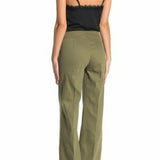 New Women's LOVE FIRE Twill Olive Green Wide Leg Pants, Sz M!