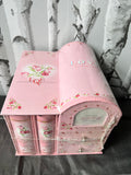 New Love Photo Albums - holds 2 x 60 photos (120 photos) with picture frame at the front - Pink, NOTE: small dent on right side!