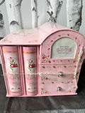 New Love Photo Albums - holds 2 x 60 photos (120 photos) with picture frame at the front - Pink, NOTE: small dent on right side!