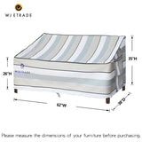 New Wayfair Outdoor Loveseat/Bench Cover Waterproof UV Resistant Beige+Grey! Retails $105+