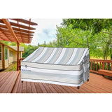 New Wayfair Outdoor Loveseat/Bench Cover Waterproof UV Resistant Beige+Grey! Retails $105+