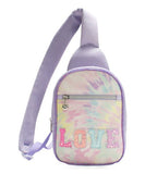 New Nordstrom Love Tie Dye Sling Backpack by OMG ACCESSORIES! Note: Has small mark strap as shown in pics!