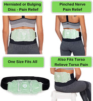 Reusable Hot Cold Lower Back Therapy Pack with Therapeutic Gel Beads! Damaged Packaging, contents are perfect!