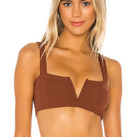 New with tags! Super Cute AERIE RUFFLE LONGLINE BIKINI TOP AND