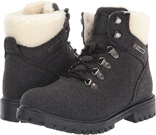 New with tags! Lugz Women's Grotto Fleece Fashion Boot in Dark Grey, Sz 7