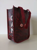 New LULULEMON Burgundy TEAM CANADA Reusable Shopping Gym Lunch Bag Small
