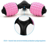 Luwint Y Shaped Manual Foam Roller Massage Stick for Neck Calf Arm Leg Muscles Deep Tissue (Pink), Retails $50+