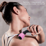 Luwint Y Shaped Manual Foam Roller Massage Stick for Neck Calf Arm Leg Muscles Deep Tissue (Pink), Retails $50+