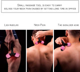 Luwint Y Shaped Manual Foam Roller Massage Stick for Neck Calf Arm Leg Muscles Deep Tissue (Pink), Retails $50+