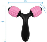 Luwint Y Shaped Manual Foam Roller Massage Stick for Neck Calf Arm Leg Muscles Deep Tissue (Pink), Retails $50+