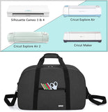 New Luxja Large Carrying Bag for Cricut Machine, Laptop, Bright Pad, Cutting Mat and Other Accessories, Storage Bag Compatible with Cricut Explore Air (Air2) and Maker (Bag Only), Black