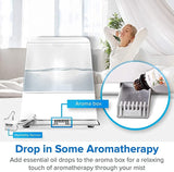 New in box! Levoit Warm and Cool Mist Humidifier for Bedroom Large Room, Babies, 5.5L Ultrasonic Humidifiers with Remote Control, Essential Oil Diffuser, Large LED display, BPA Free, Whisper-quiet, 5 Adjustable Mist and Humidity Levels