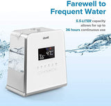 New in box! Levoit Warm and Cool Mist Humidifier for Bedroom Large Room, Babies, 5.5L Ultrasonic Humidifiers with Remote Control, Essential Oil Diffuser, Large LED display, BPA Free, Whisper-quiet, 5 Adjustable Mist and Humidity Levels
